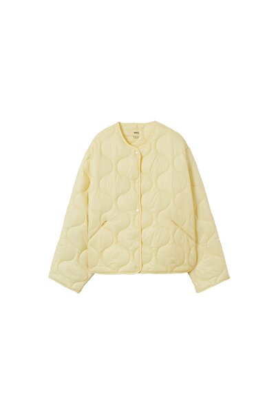 MANGO Woman Női sárga kabát 27903263