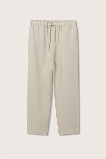 MANGO Woman Női kő színű nadrág 27067105