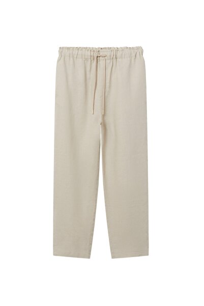 MANGO Woman Női kő színű nadrág 27067105