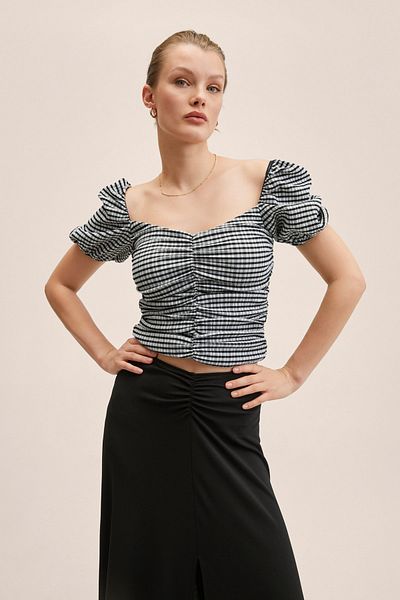 MANGO Woman Black Women's T-Shirt 27008644
