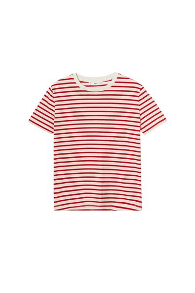 MANGO Rotes Damen-T-Shirt 37025966