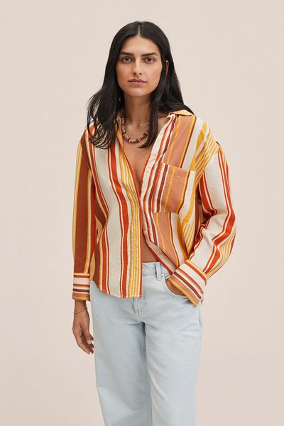 MANGO Bílá dámská košile 27065912