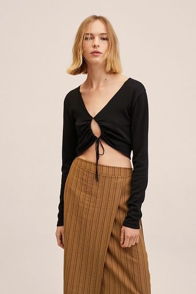 MANGO Schwarzer Damenpullover 27075770