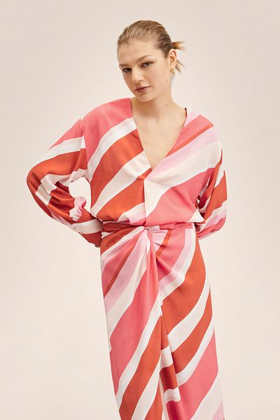 MANGO Woman Ροζ Γυναικεία Μπλούζα 27016335
