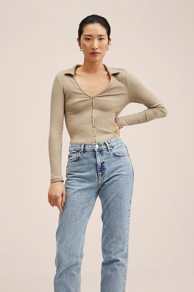 MANGO Graue Damenjacke 27091155