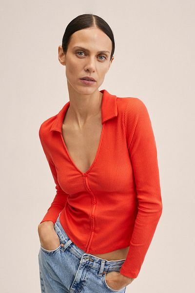 MANGO 27091155 Damen/Mädchen Orange