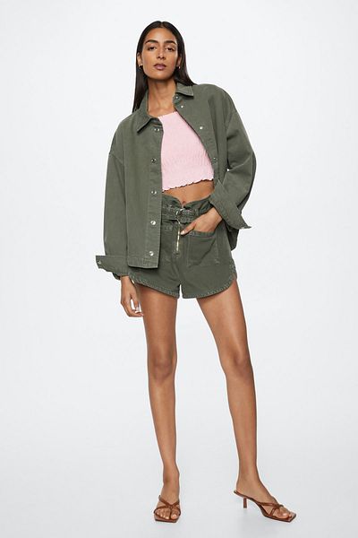 MANGO 27088257 Damskie / Dziewczęce Różowe