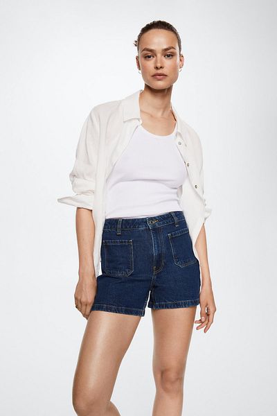 MANGO 37010353 Damen/Mädchen Dunkelblau