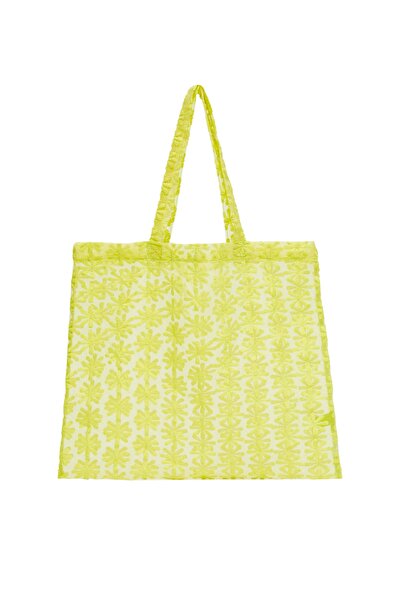 MANGO Woman Sarı Kadın Omuz Çantası 27075755