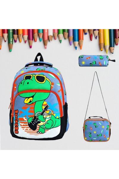 Shopiolog Σετ Δημοτικού Δημοτικού Σχολείου με 3 θήκες για στυλό Lunch Bag