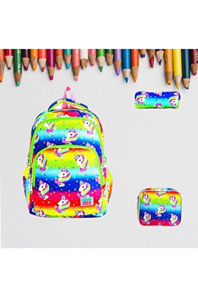 Shopiolog Σετ Δημοτικού Δημοτικού Σχολείου με 3 θήκες για στυλό Lunch Bag