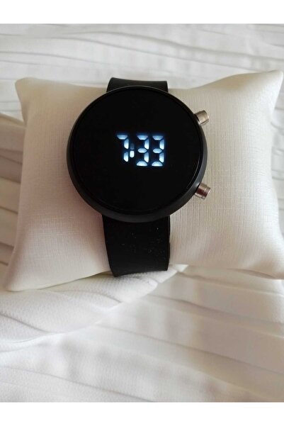 Spectrum Led Işıklı Unisex Saat Yuvarlak Kasa Silikon Kayış