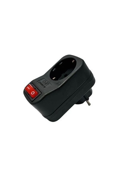 PRİZE Switched Socket Single Black Surge Protected 3500w Ufo Single Current Black