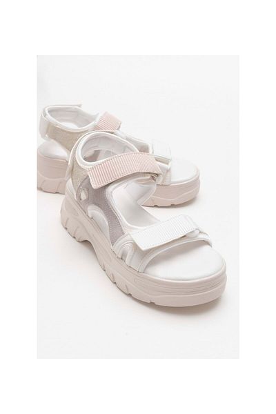 SMS 4740 Women's White Sports Sandals