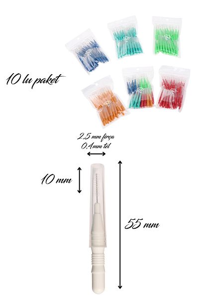 Magic Lash 10-Piece Interface Brush 0.4mm White