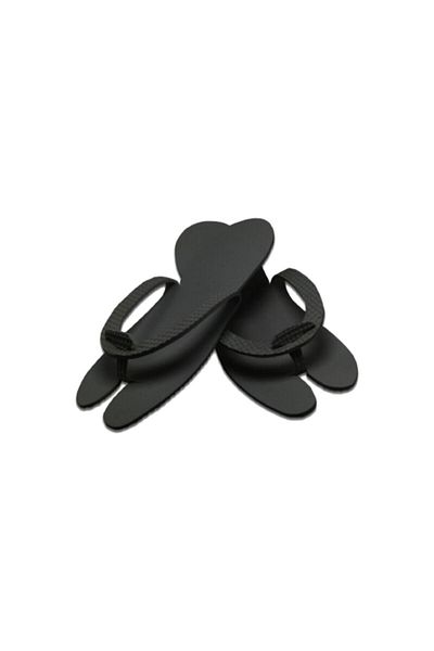 Dinçer Disposable Pedicure Slippers 3-4mm (medium) Black 100 Pieces (50 Sets)