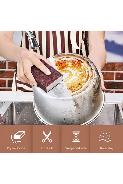 SAVORYHOME Magic sponge eraser descaling sanding cleaning brush silicon carbide descaling brush