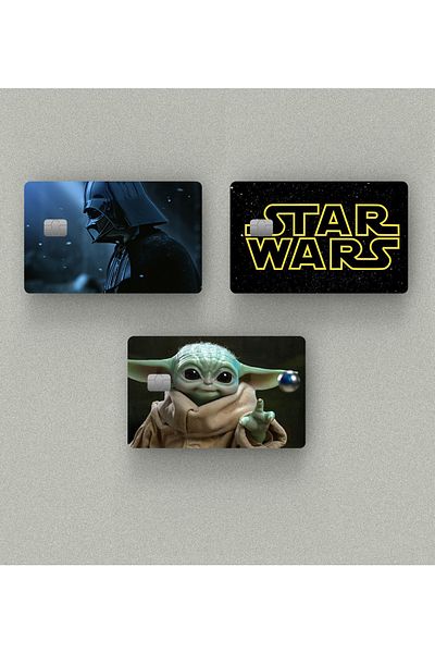Namgo Star Wars Σετ 3 Αυτοκόλλητο Πιστωτικής κάρτας & Αυτοκόλλητο Αυτοκόλλητο