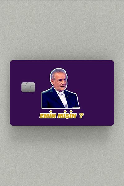 Namgo المليونير كنان إيشك هل أنت متأكد؟ بطاقة الائتمان مع/بدون شريحة وطلاء ملصق Akbil