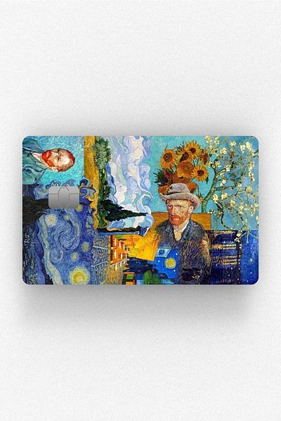 Namgo Αυτοκόλλητο κάρτας Van Gogh Collage με/χωρίς τσιπ