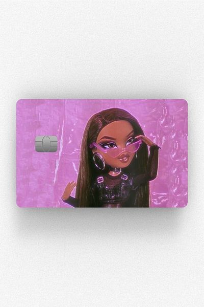 Namgo Επικάλυψη αυτοκόλλητου κάρτας Jasmin Bratz Purple με/χωρίς τσιπ