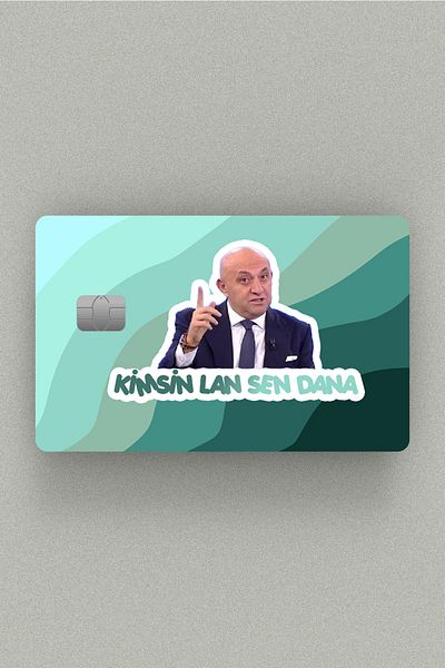 Namgo Sinan Engin Who Are You L*n Sen Dana Placare autocolant pentru card de credit cu/cu cip