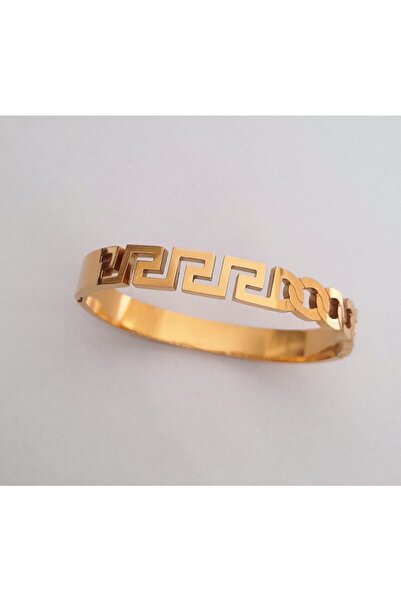 nilüfer takı tasarım çelik greg zincir kelepçe bileklik