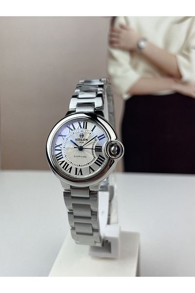 Hislon WOMEN'S CLASSIC WOMEN'S WRISTWATCH ROMAN NUMBER SAPPHIRE (NON-SCRATCH) GLASS