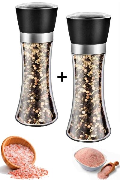Berdina Home مطحنة ملح الفلفل الأسود مطحنة شفرة السيراميك حجم كبير
