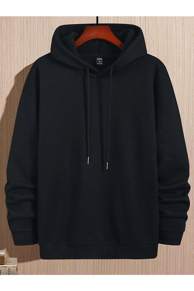 CLAYES Φούτερ Essential Sculpture - Μαύρη στάμπα Oversize Hooded