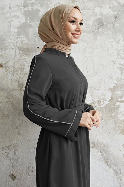 InStyle Труба з рукавом Salvia Salas з візерунком Abaya Антрацит