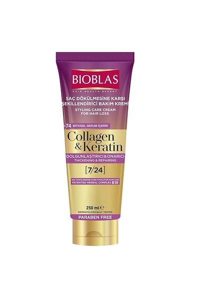 Bioblas Collagen and Keratin Anti-Hair Loss Styling Care Cream 250 ml