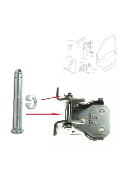 fkoto Transit Uyumlu Kapı Menteşe Pimi Ve Sekmanı 2001-2013