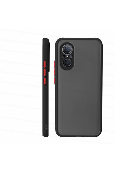 Fibaks Huawei Nova 9 Kılıf Mat Parmak Izi Yapmaz Kamera Korumalı Renkli Tuşlu Sert Silikon