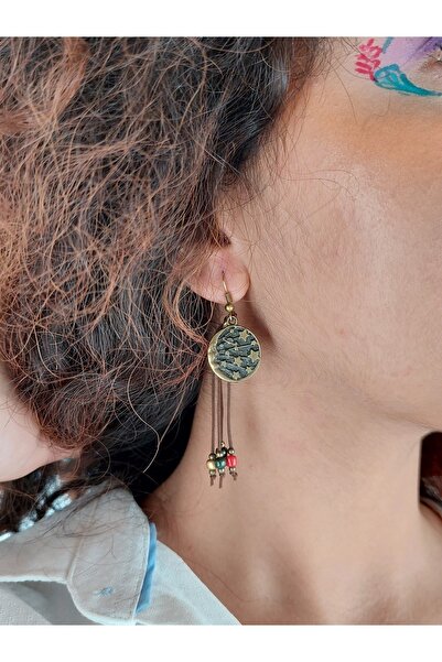 embaaksesuar أقراط بوهيمية أصلية مصنوعة يدويًا