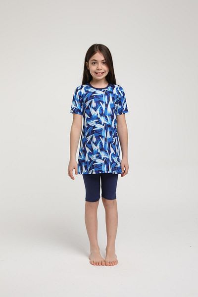SEBOTEKS Short Sleeve Tights Girl's Swimsuit 35105
