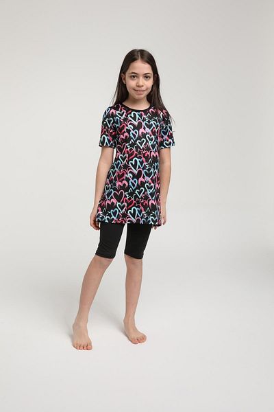 SEBOTEKS Short Sleeve Tights Girl's Swimsuit 35101