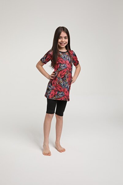 SEBOTEKS Short Sleeve Tights Girl's Swimsuit 35103