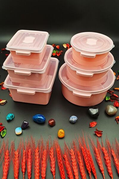 SWENCRAFT Vacuum Storage Container Airtight Set of 6 Stylish Box That Can Enter Microwave and Deep Freezer