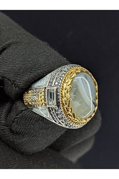 Senin Silver Mineli Mikro Beyaz Taş İşlemeli Zultanit Taşlı 925 Ayar Gümüş Yü...