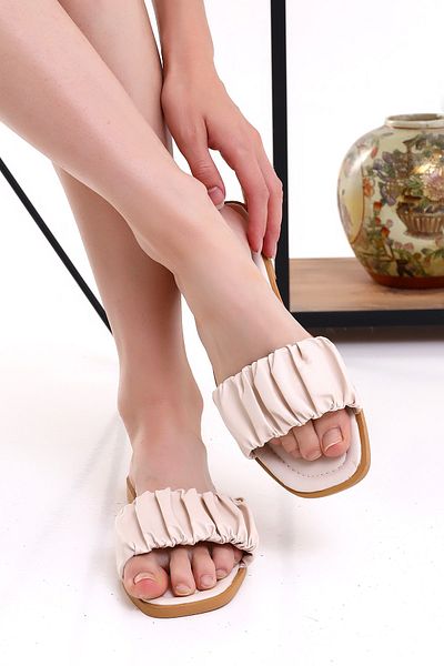 Wordex NR 1221 Drawstring Single Band Comfortable Casual Women's Slippers Beach Seaside Slippers