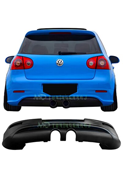 mdtuninggaraj Volkswagen Golf 5 2003-2009 Boyasız Plastik R32 Arka Tampon Eki