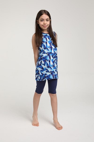 SEBOTEKS Sleeveless Tights Girl's Swimsuit 3505