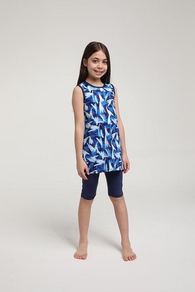 SEBOTEKS Sleeveless Tights Girl's Swimsuit 3505