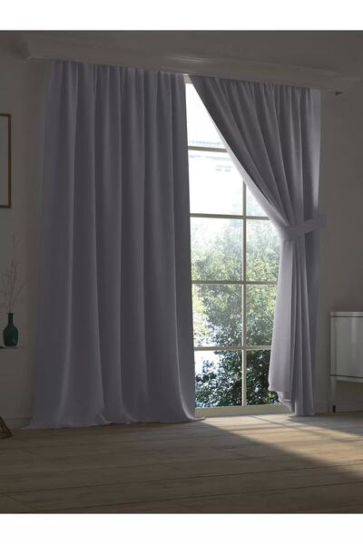 Genel Markalar Modern Yüksek Kaliteli Beyaz Karartma Blackout Fon Perde Ekstr...