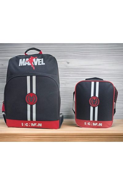 GENC DIJITAL BASKI Geanta de școală MARWVEL IRONMAN