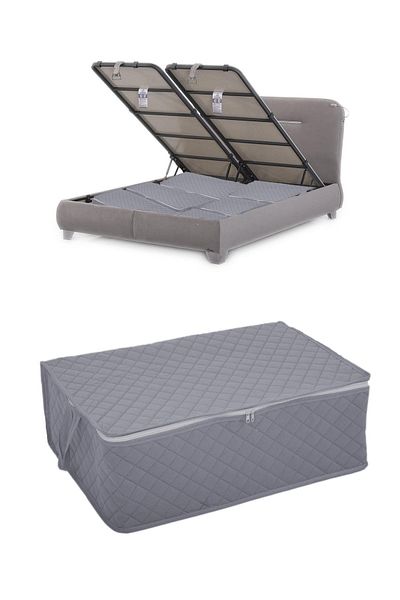 ADARYA HOME 1 Καπιτονέ Βάση Κρεβατιού 60x40x22 (ΑΝΘΡΑΚΙΤΗ)