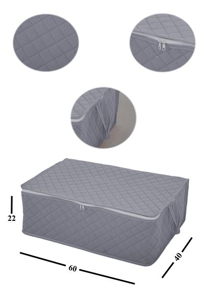 ADARYA HOME 1 Καπιτονέ Βάση Κρεβατιού 60x40x22 (ΑΝΘΡΑΚΙΤΗ)