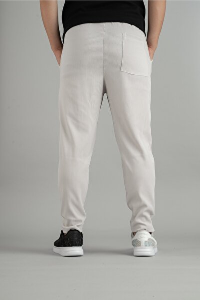 bombe Men's Elastic Corded Jogger Pants Stone