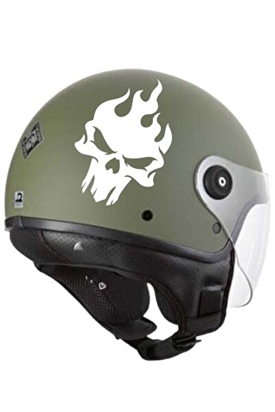 EYBA STİCKER ملصق جمجمة للدراجة النارية Yamaha YBR Venom